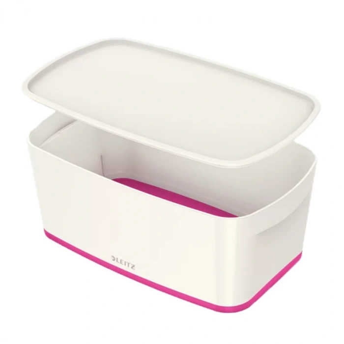 LEİTZ 5229 MYBOX KAPAKLI KÜÇÜK BOY SAKLAMA KUTUSU PEMBE-BEYAZ
