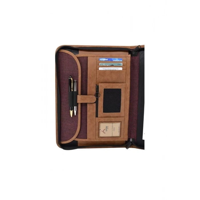 ÖNDER 802-08 MİLANO EXCLUSİVE EVRAK ÇANTASI 10.5x13.5 inç BORDO