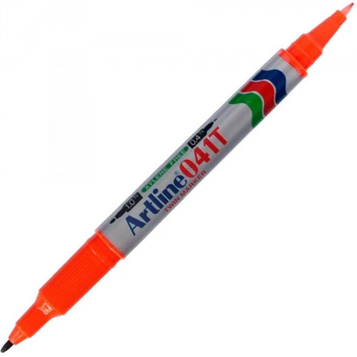 ARTLİNE EK-041T İKİ UÇLU PERMANENT MARKÖR TURUNCU