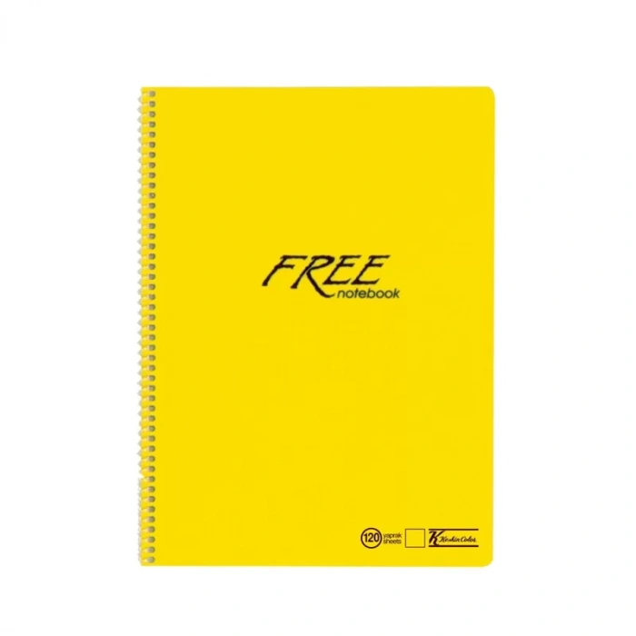 KESKİN FREE SPİRALLİ DEFTER A4 DÜZ 120 YAPRAK (320450)