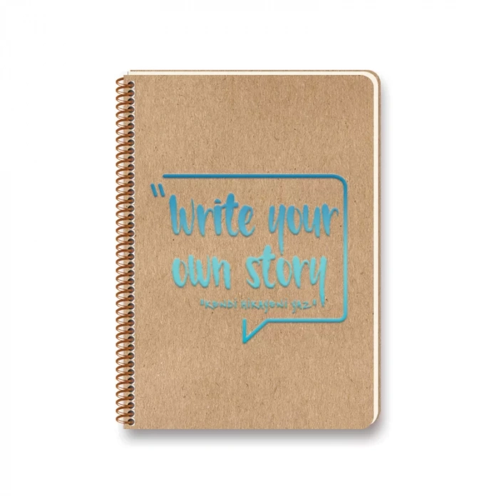 KESKİN FUNKY SPİRALLİ SERT KAPAK DEFTER 17x24 ÇİZGİLİ 100 YAPRAK (418011)