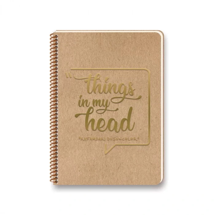 KESKİN FUNKY SPİRALLİ SERT KAPAK DEFTER 17x24 ÇİZGİLİ 100 YAPRAK (418011)