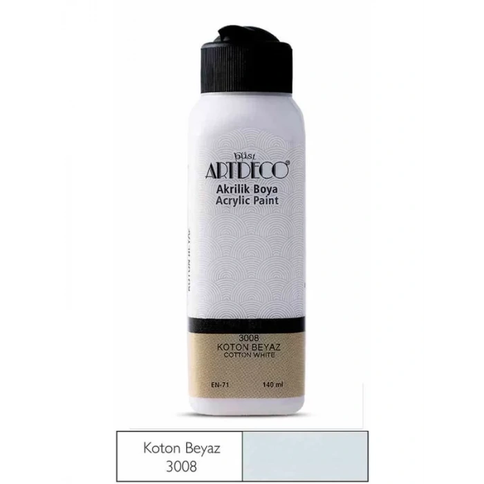ARTDECO 70R AKRİLİK BOYA 3008 KOTON BEYAZ 140ml