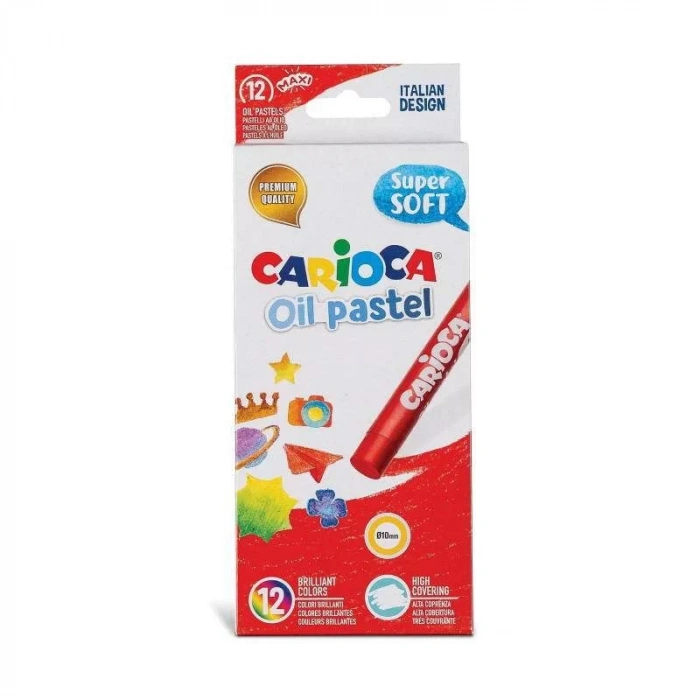 CARİOCA 43277 YAĞLI PASTEL BOYA KALEMİ 12 RENK