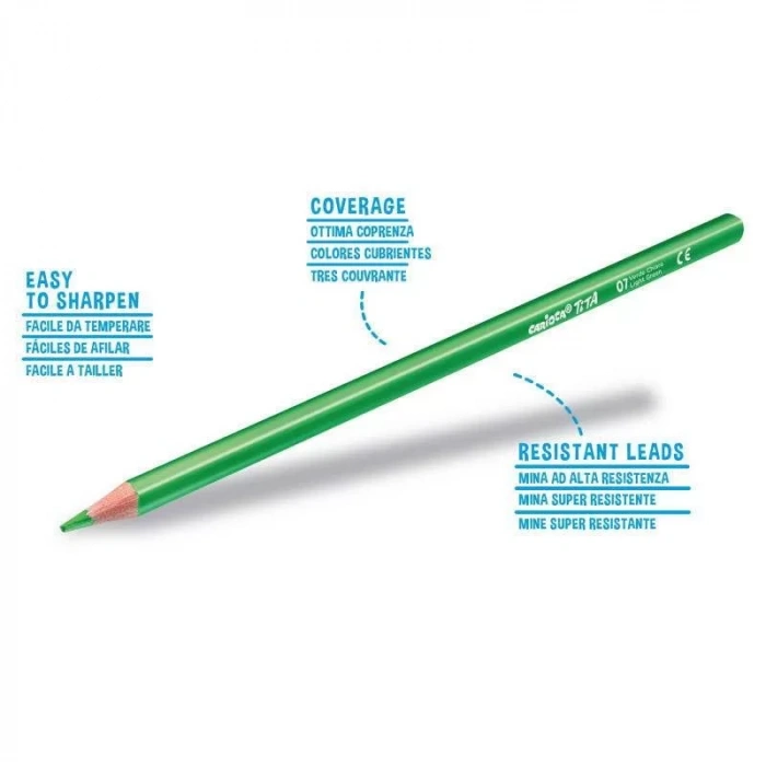 CARİOCA 42786 TİTA ÜÇGEN KURU BOYA KALEMİ 12 RENK