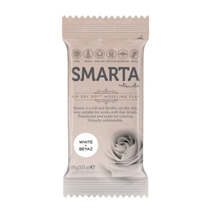 SMARTA HAVA İLE KURUYAN MODELLEME HAMURU 06 BEYAZ 100gr