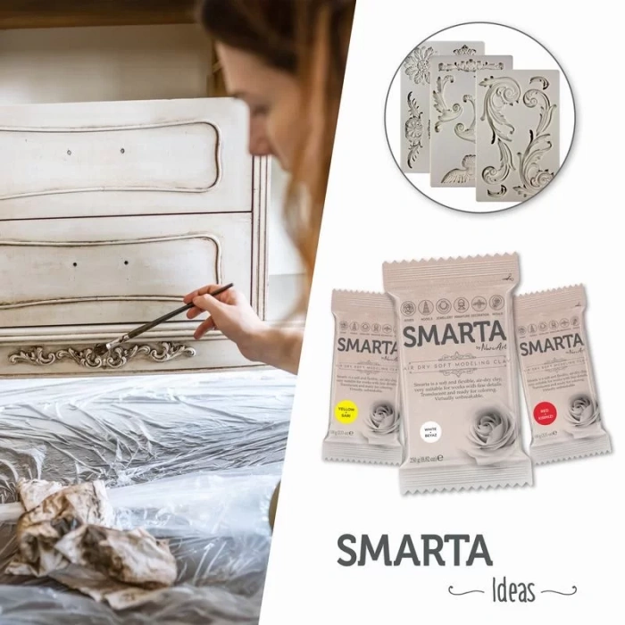 SMARTA HAVA İLE KURUYAN MODELLEME HAMURU 06 BEYAZ 100gr