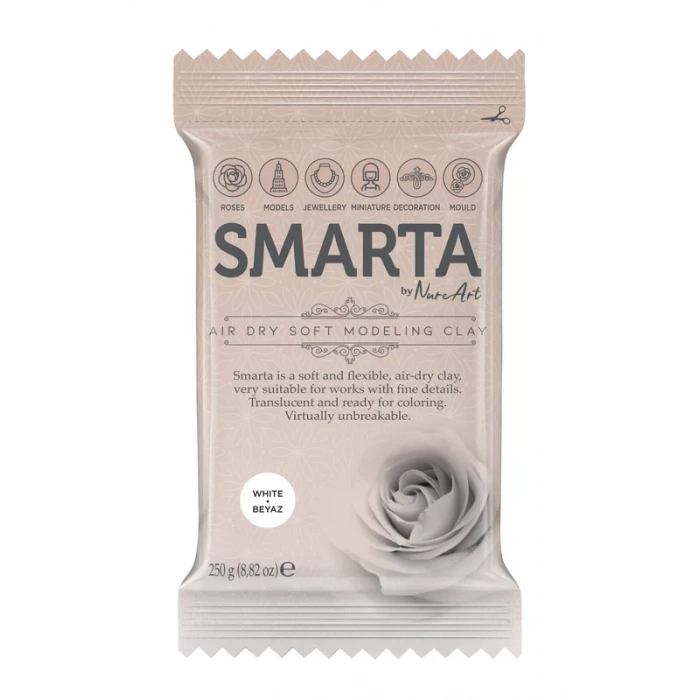 SMARTA HAVA İLE KURUYAN MODELLEME HAMURU 16 BEYAZ 250gr