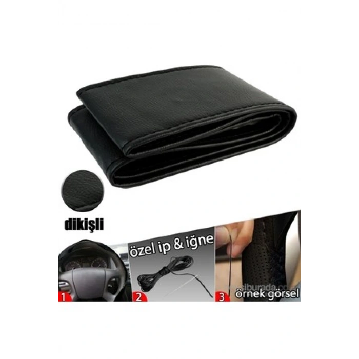 AUTOMİX 39509 SARMALI DİREKSİYON KILIFI DÜZ SİYAH