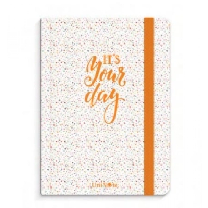 ÇINAR UNİ-NOTE YOUR DAY LASTİKLİ SPİRALLİ SERT KAPAK DEFTER 17x24 ÇİZGİLİ 120 YAPRAK (55184)