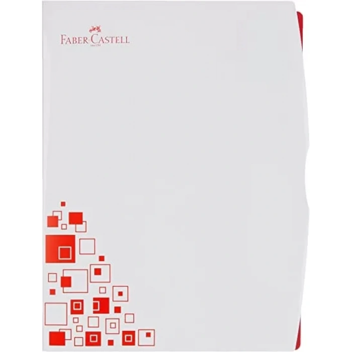 FABER-CASTELL SUNUM DOSYASI A4 ÇİFT RENK KAPAK KIRMIZI 30LU (230103)
