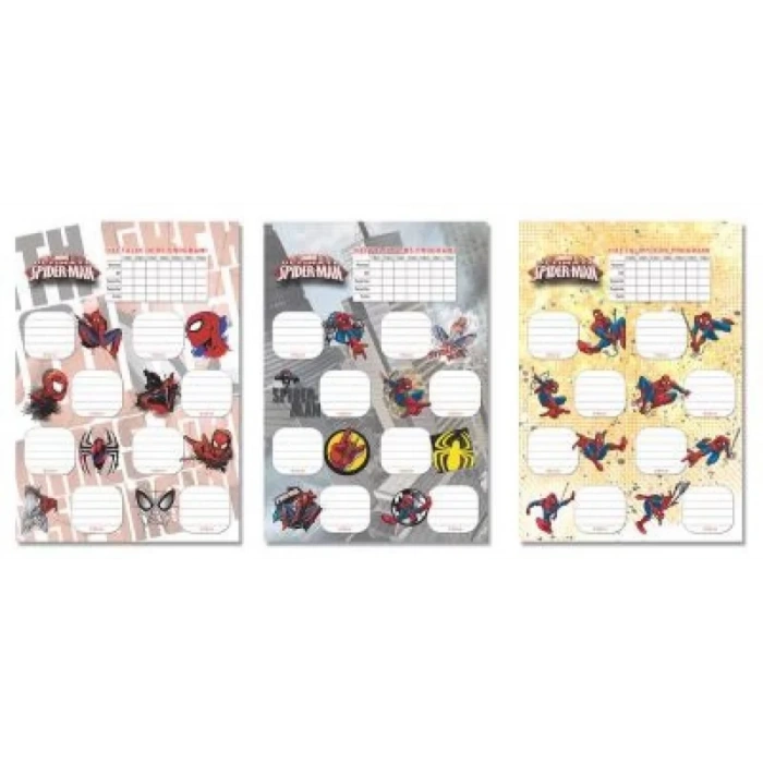 GIPTA TRANSFORMERS DERS PROGRAMI OKUL ETİKETİ 3LÜ (5779)