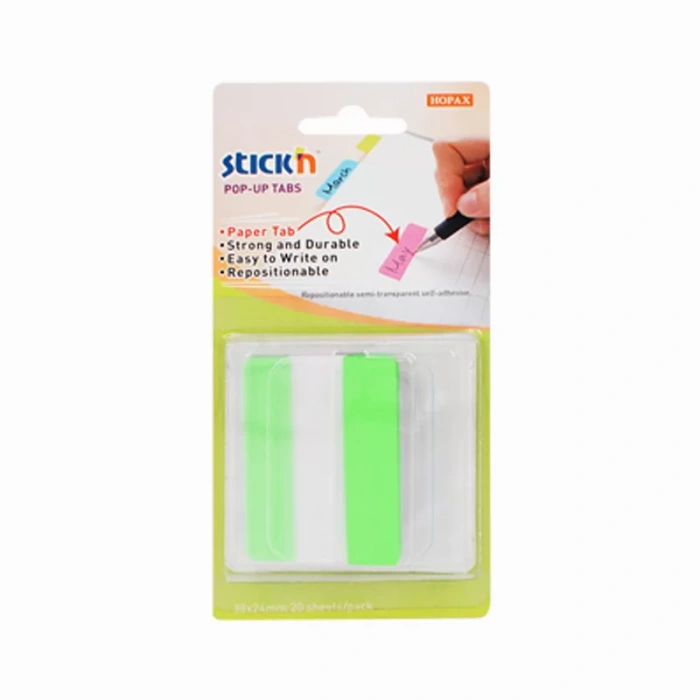 STİCKN 26056 İNDEKS İŞARET BANDI 38x51 YEŞİL