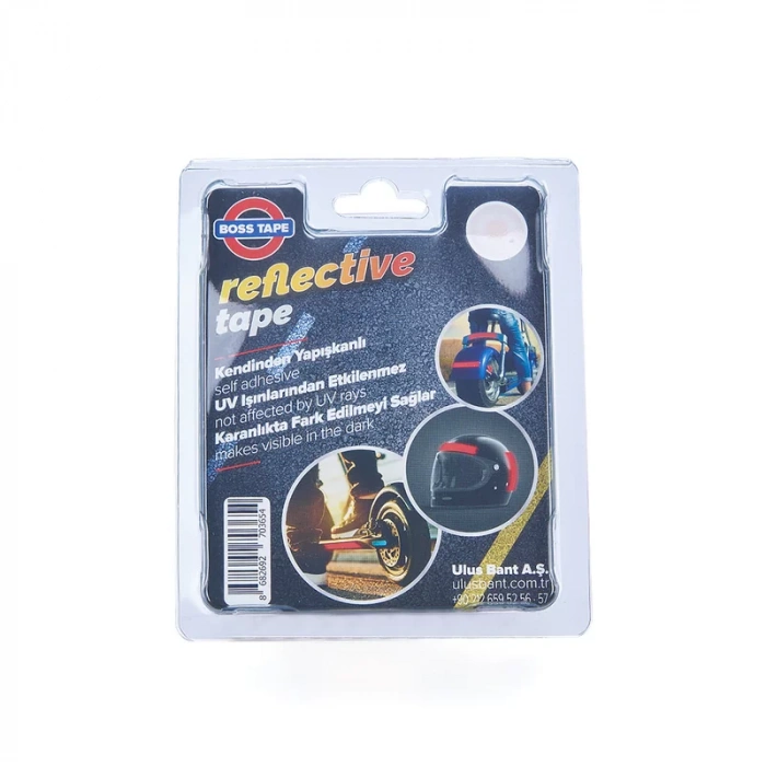 BOSS TAPE 3654 REFLEKTİF BANT 35mmx1.5m PARLAK KIRMIZI