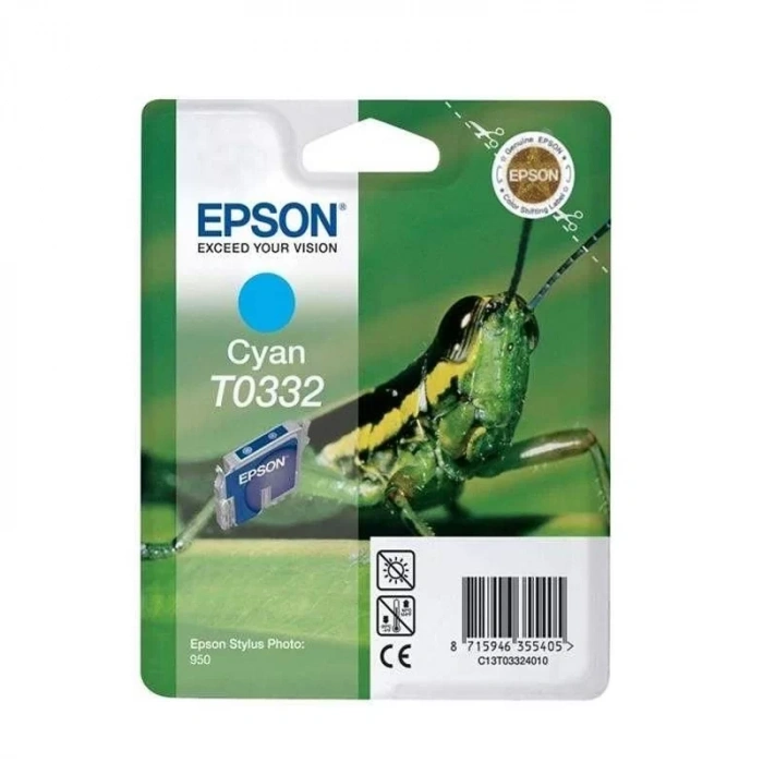 OUTLET EPSON T0332 C13T03324020 MAVİ ORJİNAL KARTUŞ 440 SAYFA (PHOTO 950 960)