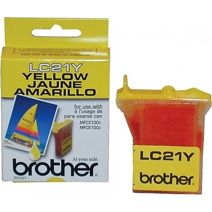 OUTLET BROTHER LC21Y SARI ORJİNAL KARTUŞ 400 SAYFA (MFC 3100C MFC 580 MFC 890 MFC 5200C)