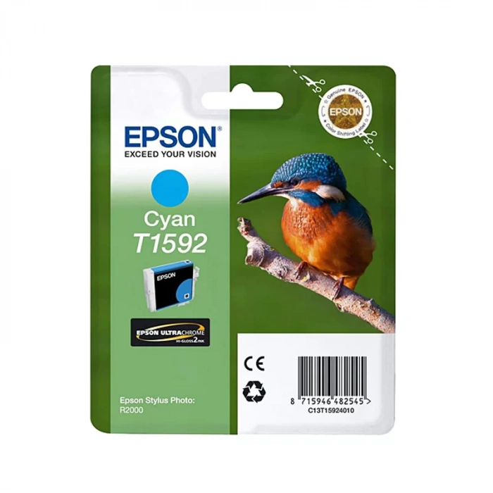 OUTLET EPSON T1592 C13T15924010 MAVİ ORJİNAL KARTUŞ (R2000)