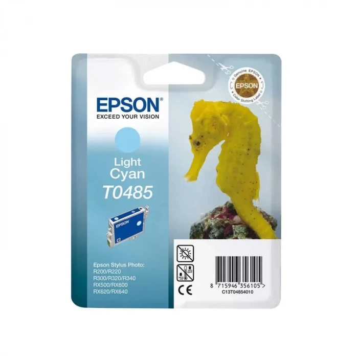 OUTLET EPSON T0485 C13T04854020 AÇIK MAVİ ORJİNAL KARTUŞ 430 SAYFA (R200 R300 R330 R340 R350)