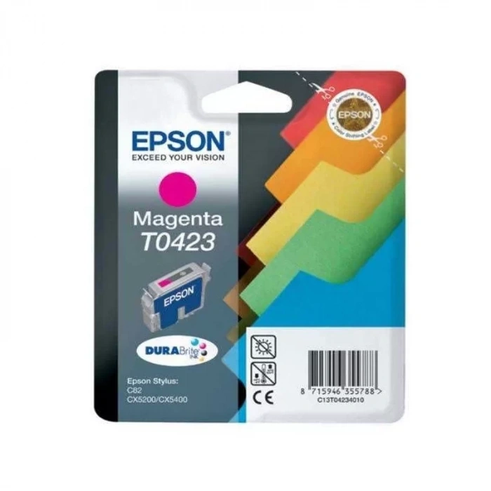 OUTLET EPSON T0423 C13T04234020 KIRMIZI ORJİNAL KARTUŞ 420 SAYFA (STYLUS C82 CX5100 CX5200)
