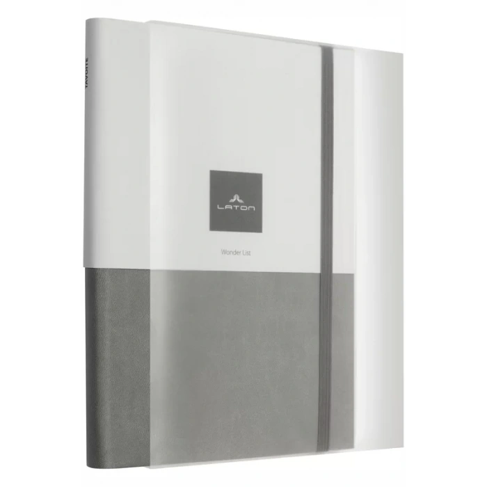 LATON TAVOİTE A5 TARİHSİZ PLANLAYICI TERMO DERİ YUMUŞAK KAPAK DEFTER 14x21cm 256 YAPRAK KOYU GRİ