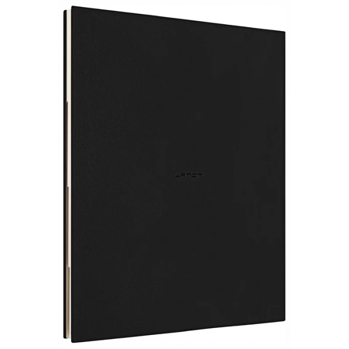 LATON KOPPİ B5 TARİHSİZ PLANLAYICI TOPLANTI ORGANİZATÖRÜ TERMO DERİ YUMUŞAK KAPAK DEFTER 18x23cm 128 YAPRAK SİYAH