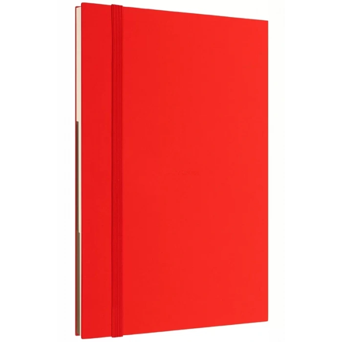 LATON KOLME A5 NOT VE TASARIM DEFTERİ KUMAŞ SERT KAPAK DEFTER 14x21cm 192 YAPRAK KIRMIZI