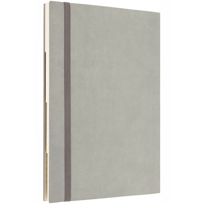 LATON TAVOİTE A5 TARİHSİZ PLANLAYICI KUMAŞ SERT KAPAK DEFTER 14x21cm 256 YAPRAK AÇIK GRİ