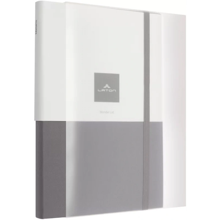 LATON TAVOİTE A5 TARİHSİZ PLANLAYICI KUMAŞ SERT KAPAK DEFTER 14x21cm 256 YAPRAK AÇIK GRİ