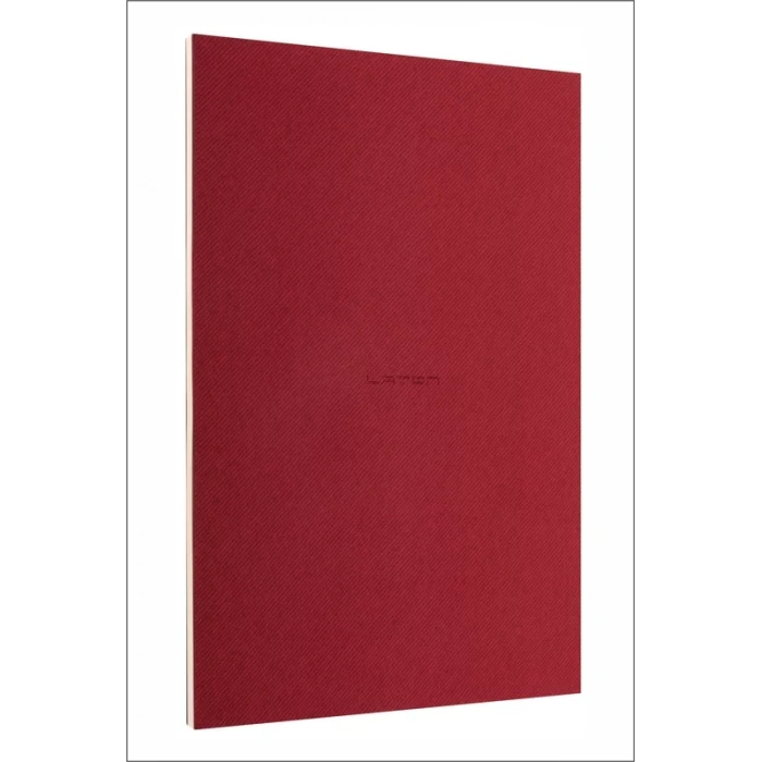 LATON VİİLEA A5 PREMİUM TERMO DERİ YUMUŞAK KAPAK PVC A5 KAYDIRICI ÇANTA,PVC A6 YAPIŞTIRICI CEP DEFTER 14x21cm 96 SAYFA KIRMIZI