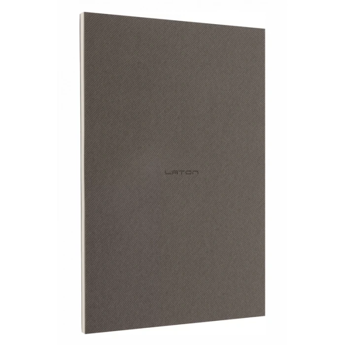 LATON VİİLEA A5 PREMİUM TERMO DERİ YUMUŞAK KAPAK PVC A5 KAYDIRICI ÇANTA,PVC A6 YAPIŞTIRICI CEP DEFTER 14x21cm 96 SAYFA KOYU GRİ