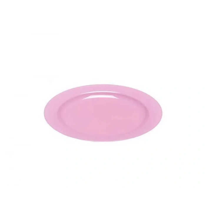 Plastik Pembe Tabak 19 cm - 10 Adet