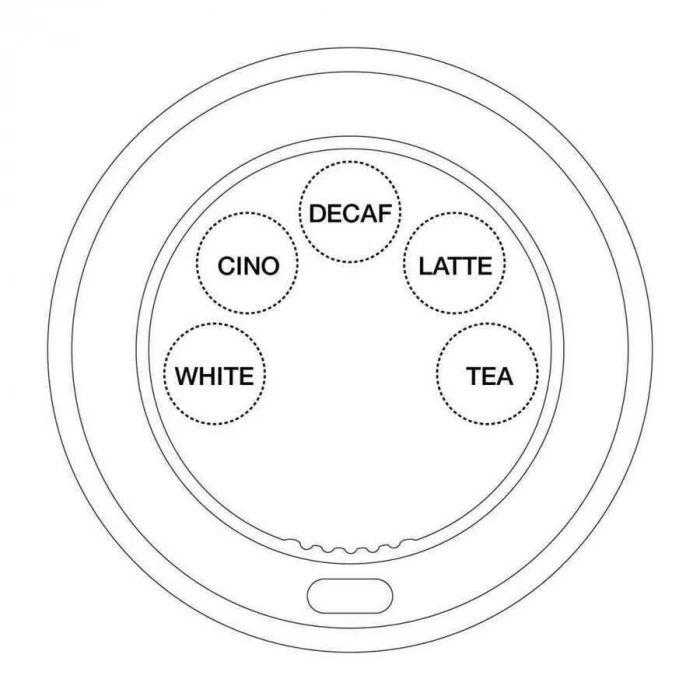 Seçenekli Sıcak İçecek Kapağı Beyaz Ø80 - 100 Adet
