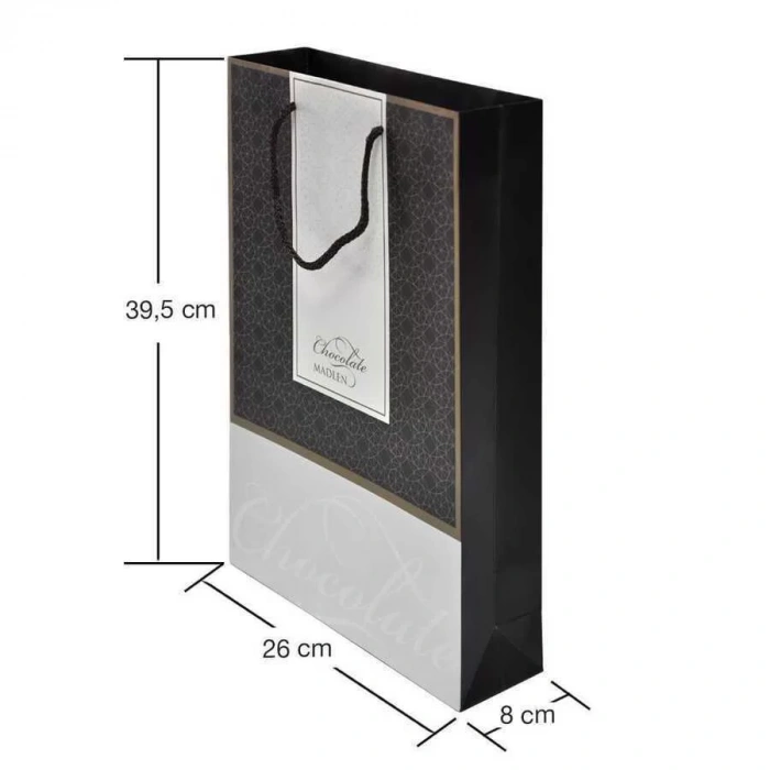 Çikolata Kutusu Çantası Desenli  26x39,5x,8 cm