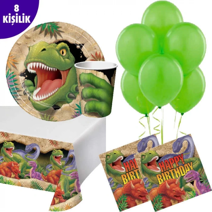 Dinozor Land Partisi 8 Li Parti Seti