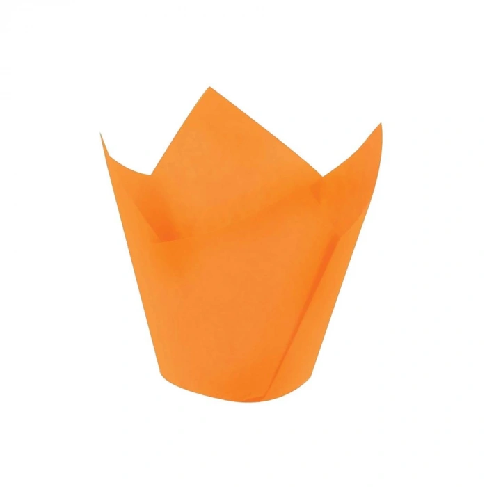 Muffin Cupcake Mini Kek Kalıbı Kapsülü (Turuncu) Tulip - 200 Adet