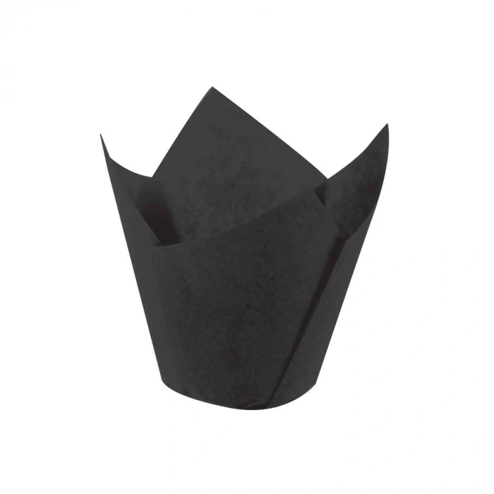 Muffin Cupcake Mini Kek Kalıbı Kapsülü (Siyah) Tulip - 200 Adet