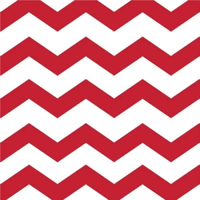 Puanlı ve Çizgili Kırmızı Küçük 16 lı Peçete