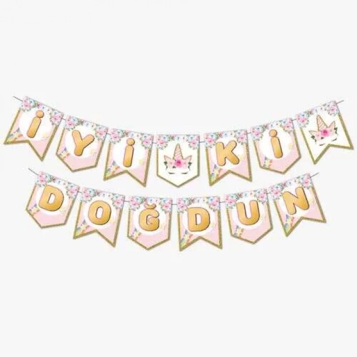 Unicorn Partisi İyi Ki Doğdun Banner 190 cm