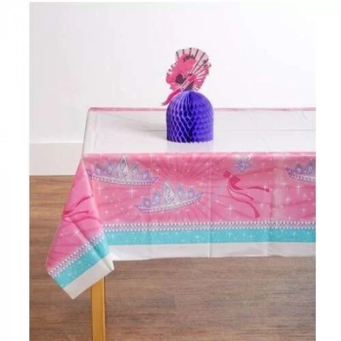 Prenses Partisi Plastik Masa Örtüsü 137 x 274 cm