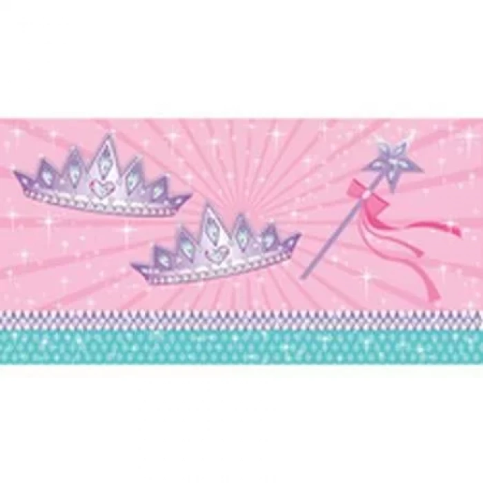 Prenses Partisi Plastik Masa Örtüsü 137 x 274 cm