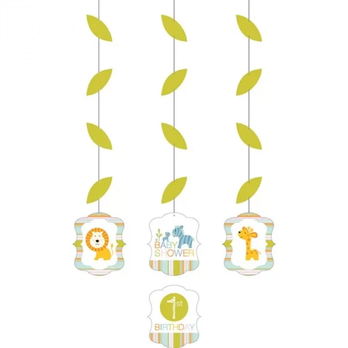 Mini Safari Partisi 3 Lü Asma Süs