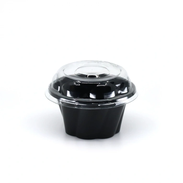 Plastik Dondurma Kasesi Bombe Kapak - 50 Adet