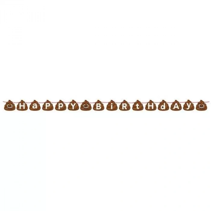 Gülen Kaka Partisi Happy Birthday Bayrak Afiş