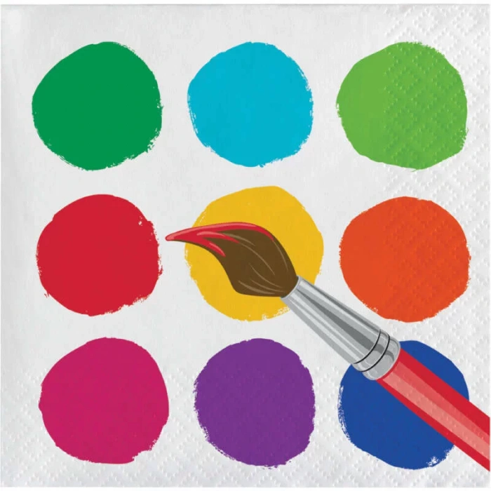 Renkli Boyama Partisi 16 lı Küçük Peçete