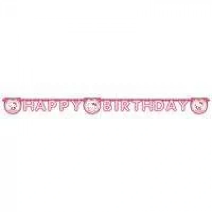 Hello Kitty Happy Birthday Harf Afiş