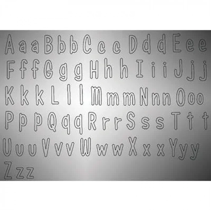 Prenses Partisi Harf Stickerlı Kendin Yaz Dev Afiş