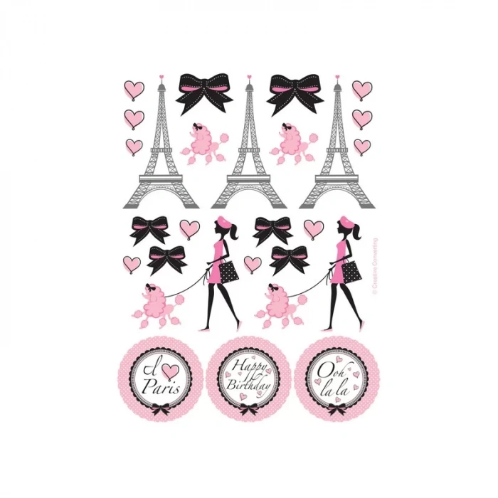Paris Partisi Sticker 4 Adet