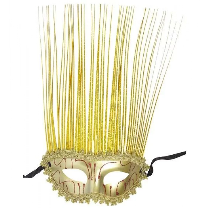 Altın Rengi Holografik Maske