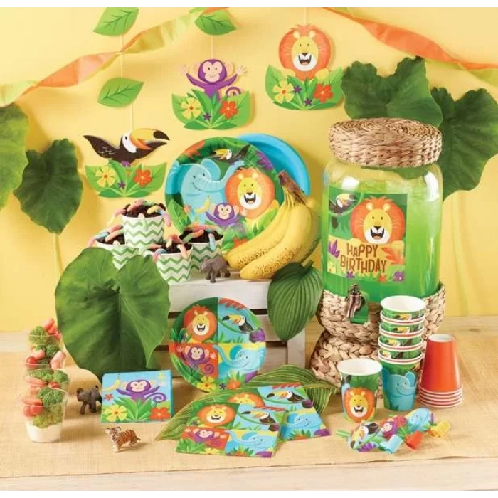 Neşeli Safari Partisi 24 Kişilik Mega Parti seti