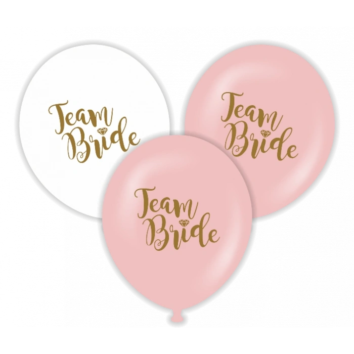 Team Bride Temalı Baskılı Balon 6 Adet